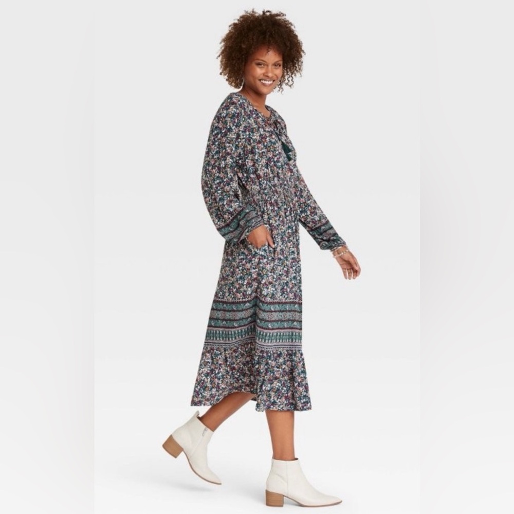 Knox Rose Multicolor Long Sleeve Dress
